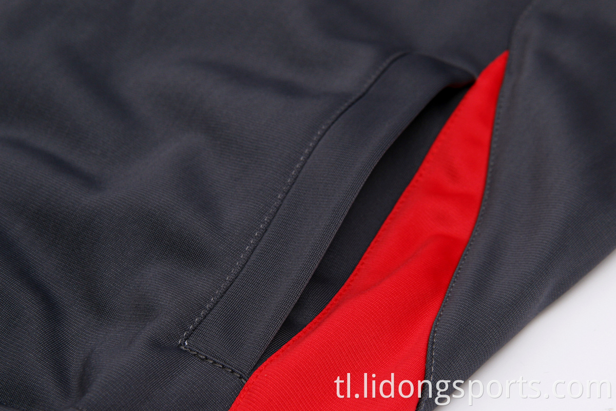 Lidong Men Sport Suit Pinakabagong Disenyo Plain Tracksuit Sportswear Fitness Polyester Men Sports Apparel